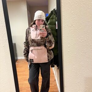 Camo and pink Air Blaster freedom pull over jacket